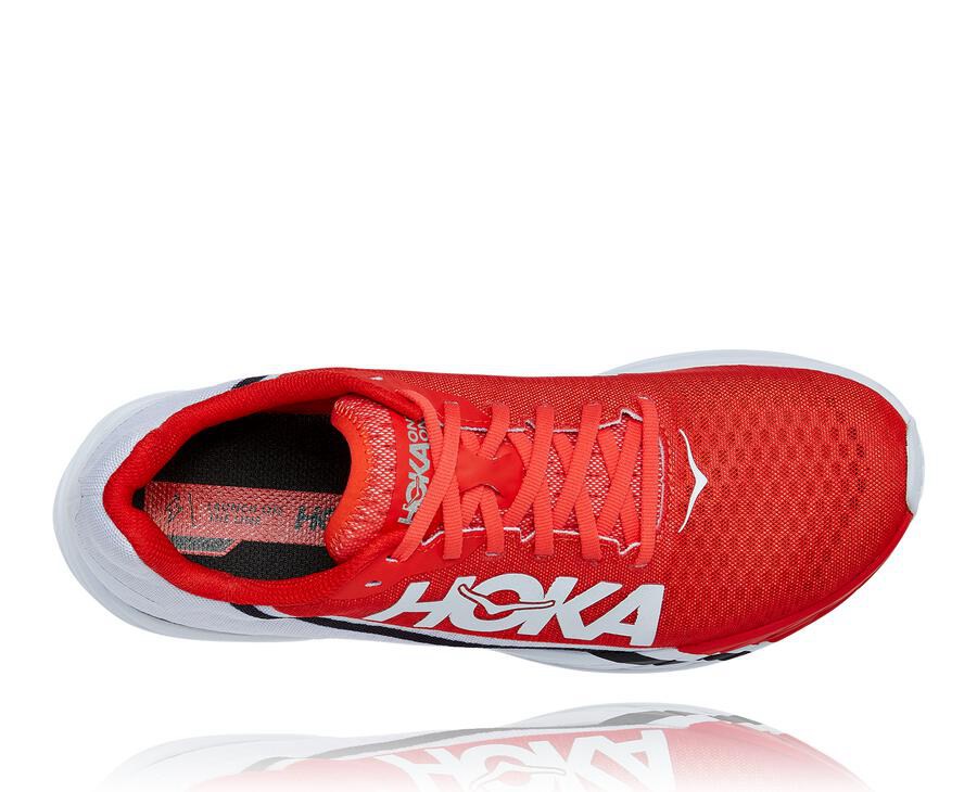 Hoka One One Tenisky Damske Červené/Biele - Rocket X - 45289-CUPJ